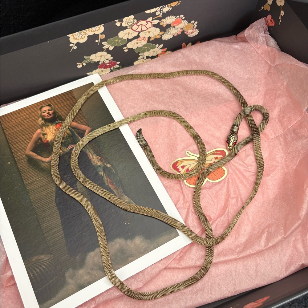 ZARA x KATE MOSS Limited Edition Adjustable Snake Belt